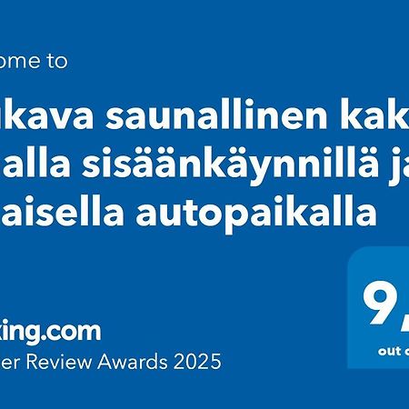 Mukava Saunallinen Kaksio Omalla Sisaeaenkaeynnillae Ja Ilmaisella Autopaikalla Κουόπιο Εξωτερικό φωτογραφία